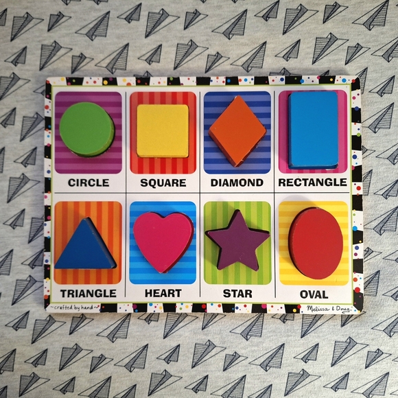 Melissa & Doug Chunky Shapes Puzzle Play & Learn 2+ years - Picture 5 of 6